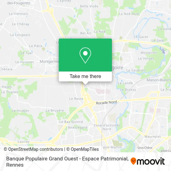 Banque Populaire Grand Ouest - Espace Patrimonial map
