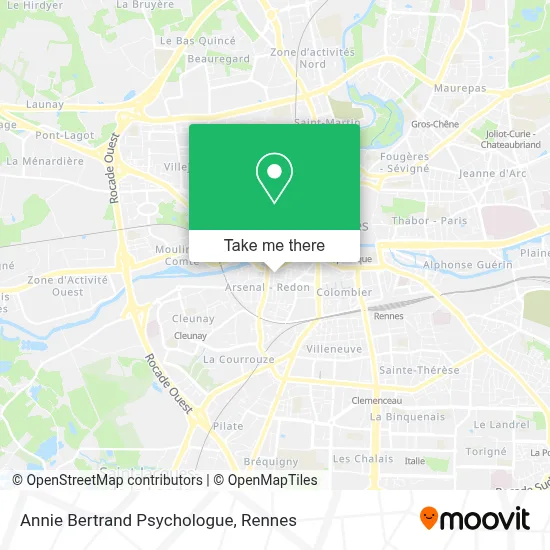 Annie Bertrand Psychologue map