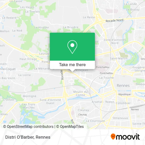 Distri O’Barber map