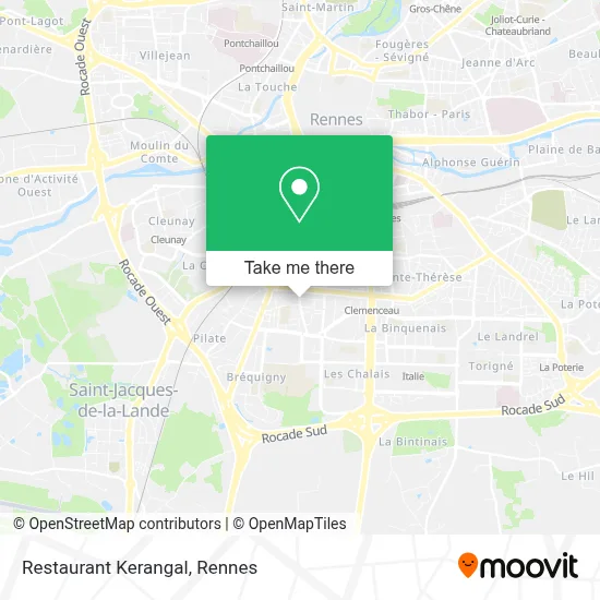 Restaurant Kerangal map