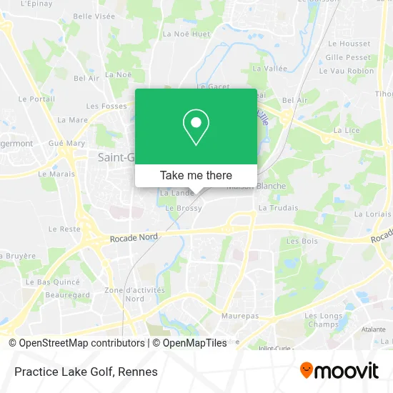 Practice Lake Golf map