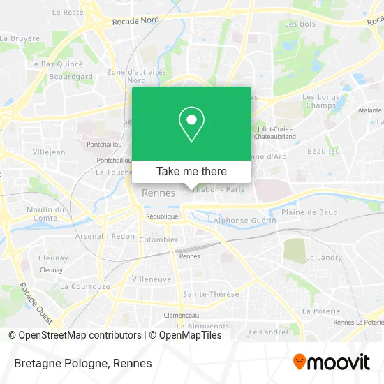 Bretagne Pologne map