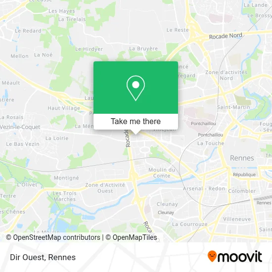 Dir Ouest map