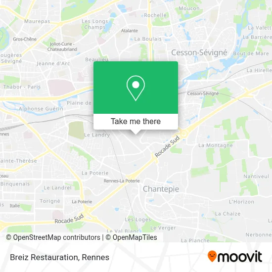 Breiz Restauration map
