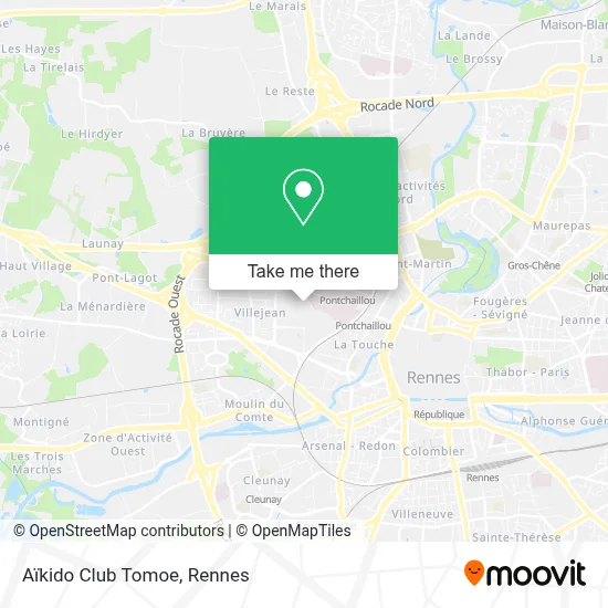 Aïkido Club Tomoe map