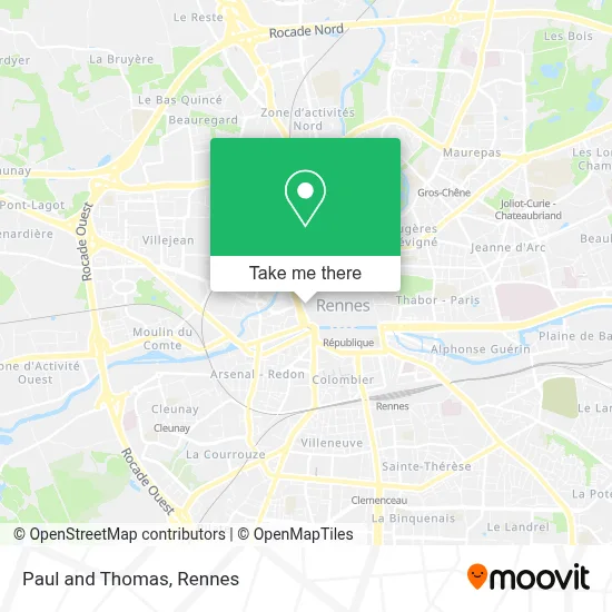 Paul And Thomas map
