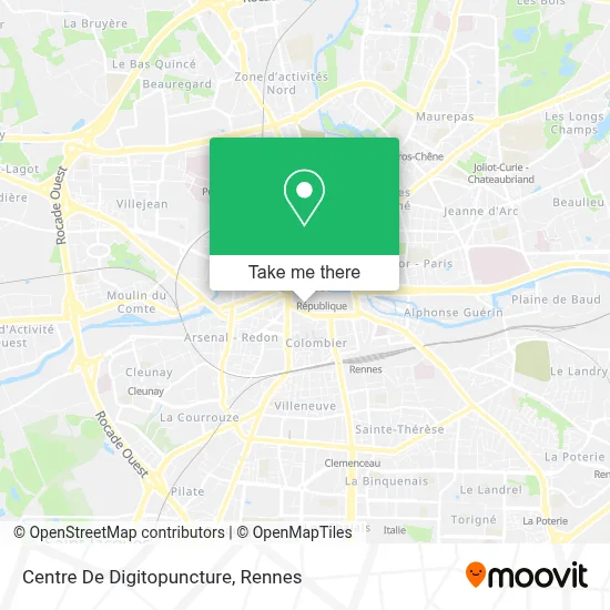 Centre De Digitopuncture map