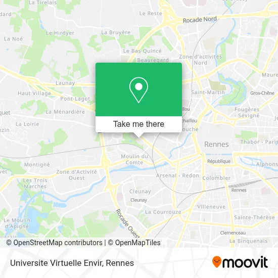Universite Virtuelle Envir map