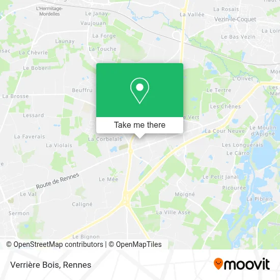 Verrière Bois map