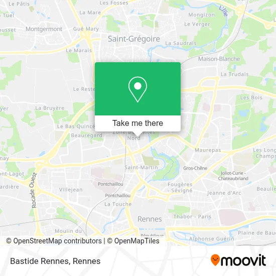 Bastide Rennes map