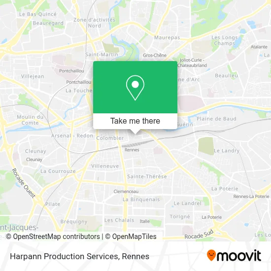 Harpann Production Services map