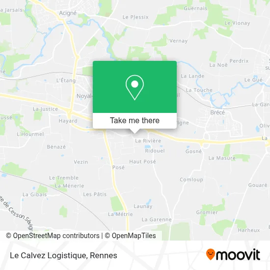 Le Calvez Logistique map