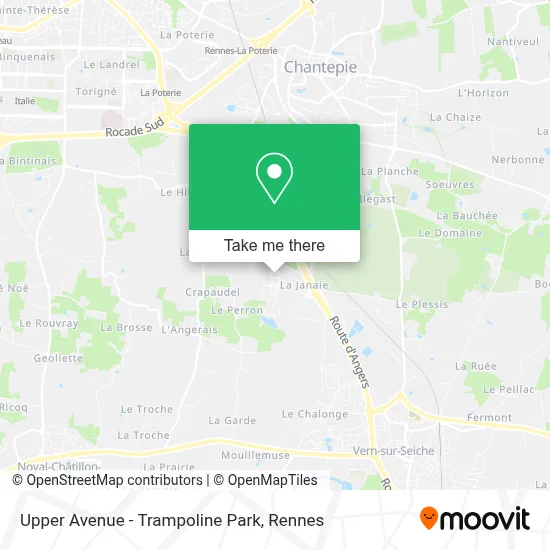 Upper Avenue - Trampoline Park map