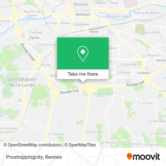 Proshoppingcity map