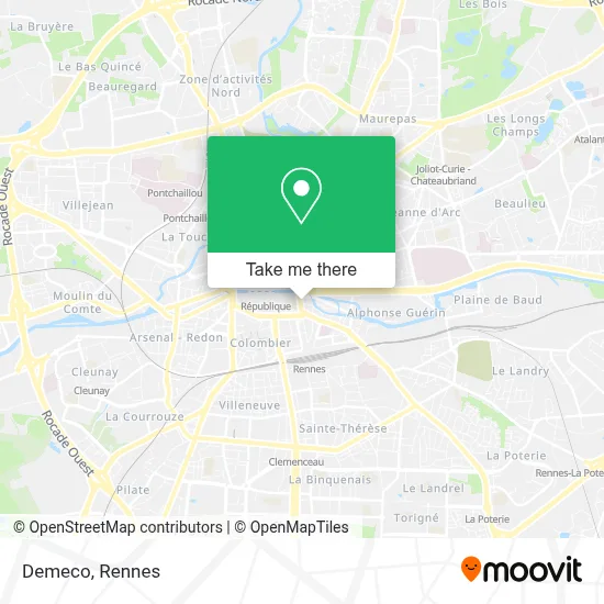 Mapa Demeco