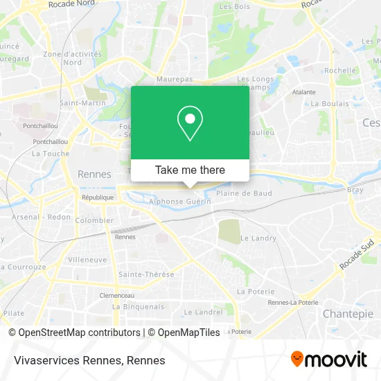 Vivaservices Rennes map