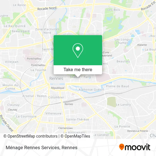 Ménage Rennes Services map
