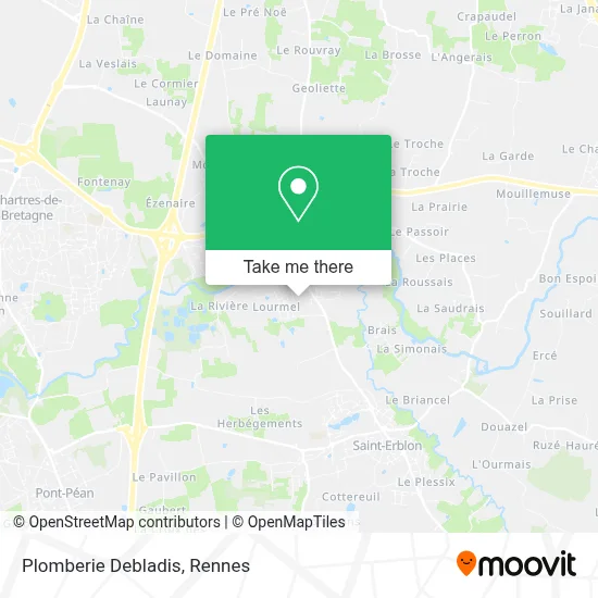 Plomberie Debladis map