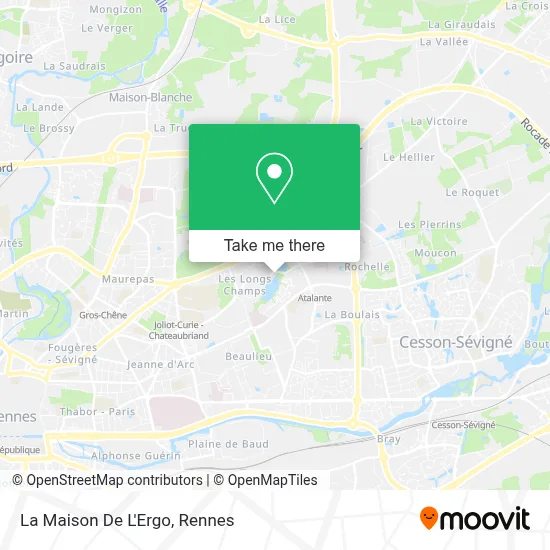 La Maison De L'Ergo map