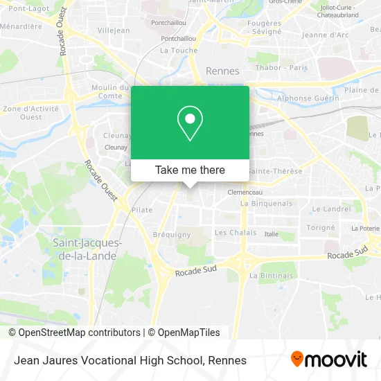 Jean Jaures Vocational High School map