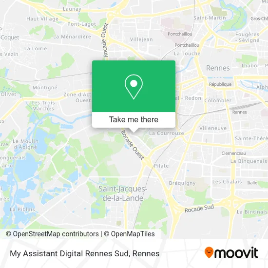 My Assistant Digital Rennes Sud map