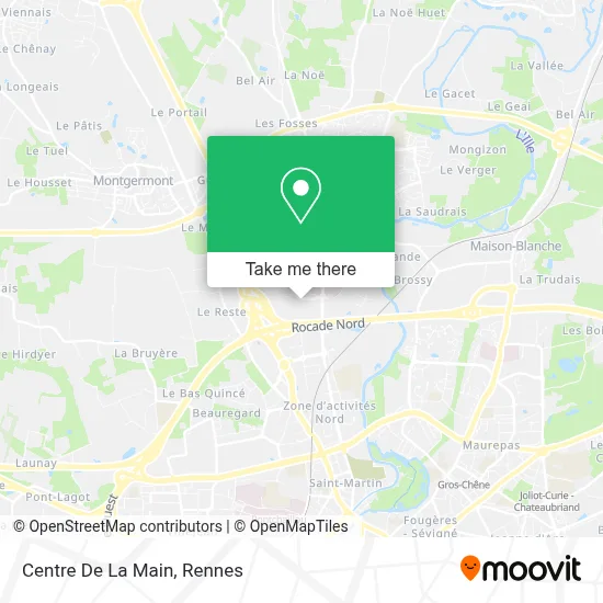 Centre De La Main map