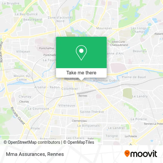 Mma Assurances map