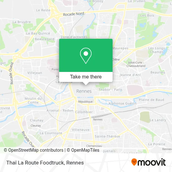 Thaï La Route Foodtruck map