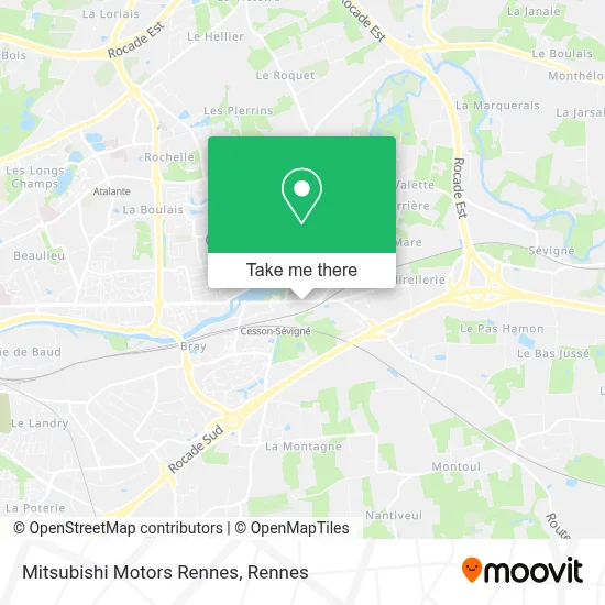 Mitsubishi Motors Rennes map