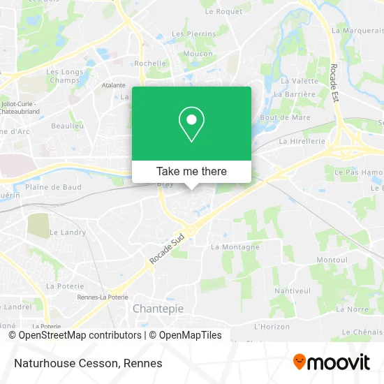 Naturhouse Cesson map