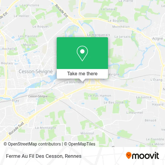 Ferme Au Fil Des Cesson map