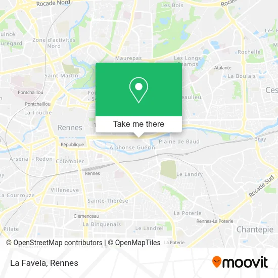 La Favela map