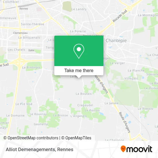 Alliot Demenagements map