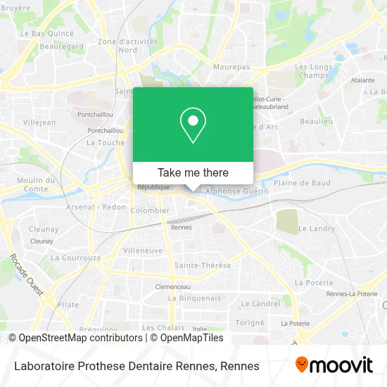 Laboratoire Prothese Dentaire Rennes map