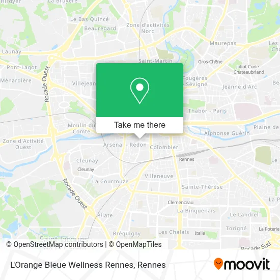 L'Orange Bleue Wellness Rennes map