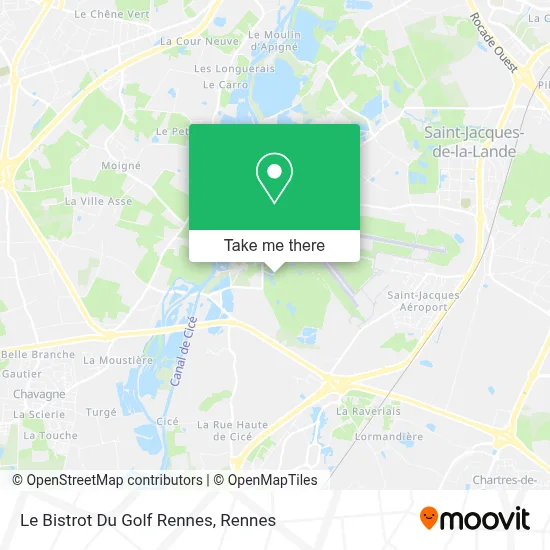 Le Bistrot Du Golf Rennes map