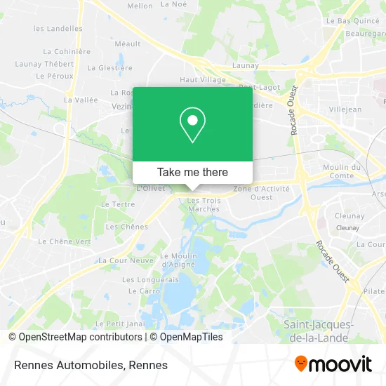 Rennes Automobiles map