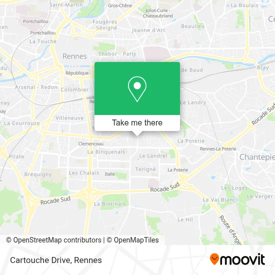 Mapa Cartouche Drive