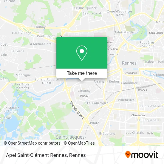 Apel Saint-Clément Rennes map