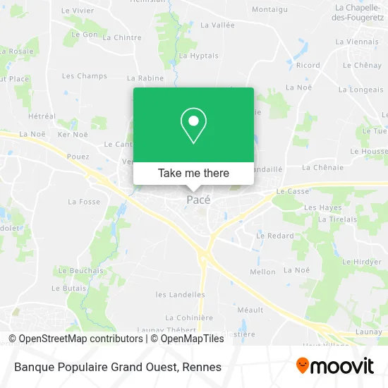 Banque Populaire Grand Ouest map