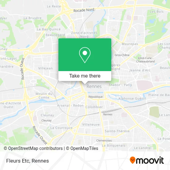Fleurs Etc map