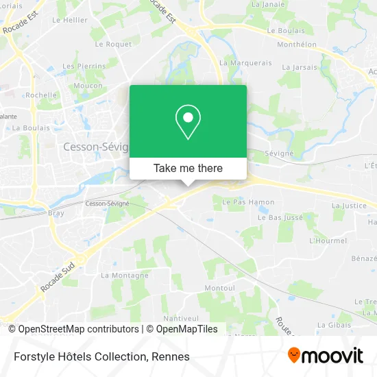 Forstyle Hôtels Collection map