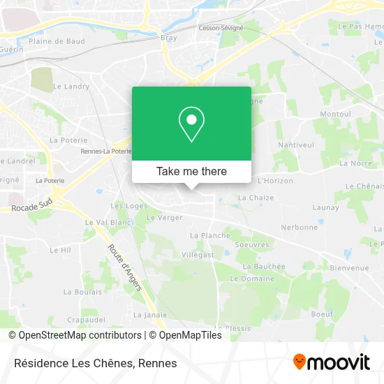 Résidence Les Chênes map