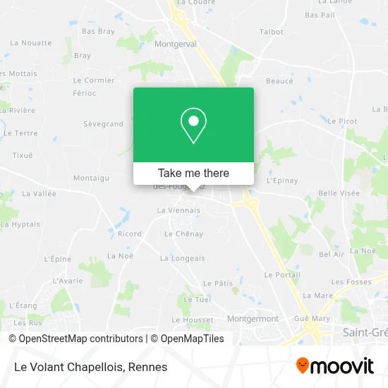Le Volant Chapellois map