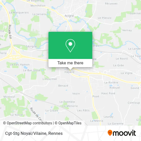 Cgt-Stg Noyal/Vilaine map