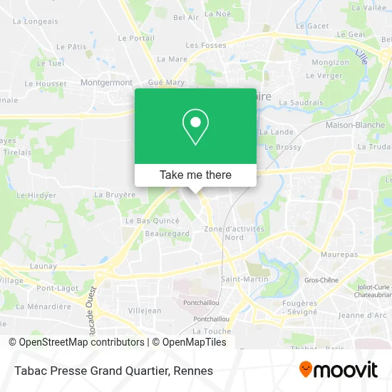 Tabac Presse Grand Quartier map