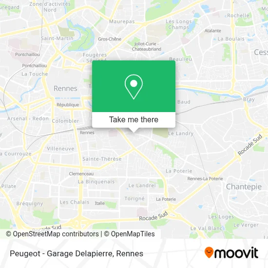 Peugeot - Garage Delapierre map