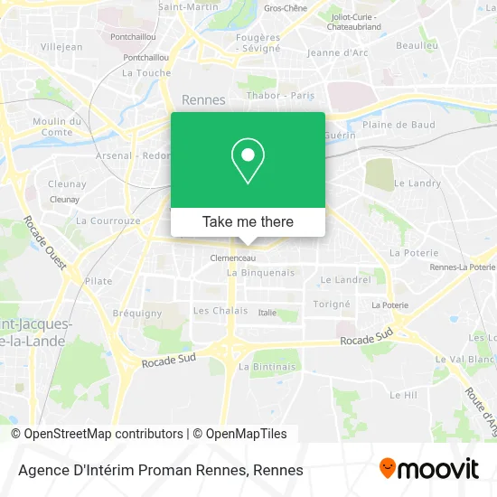 Agence D'Intérim Proman Rennes map