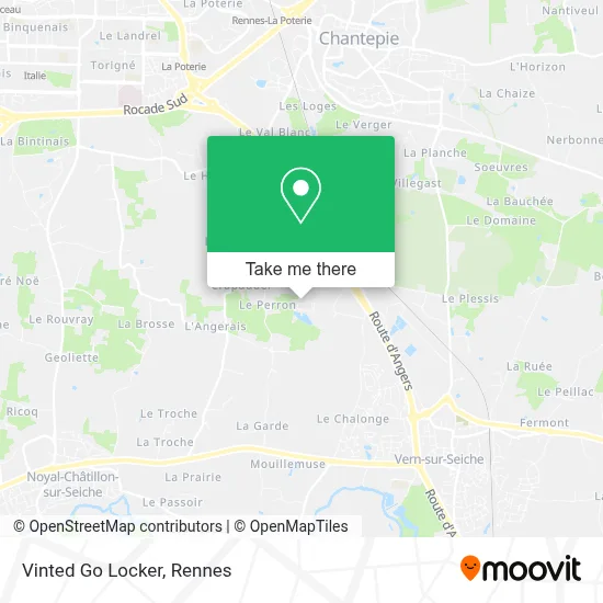 Vinted Go Locker map