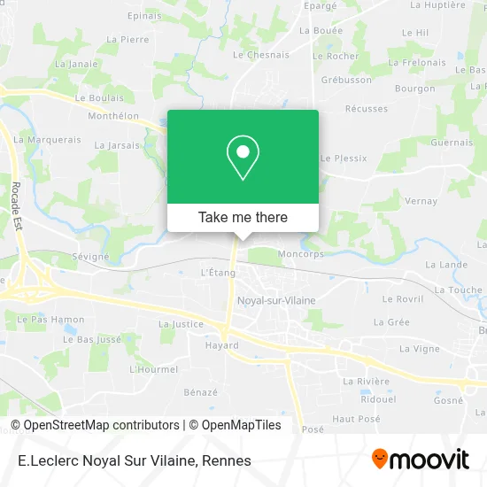 E.Leclerc Noyal Sur Vilaine map